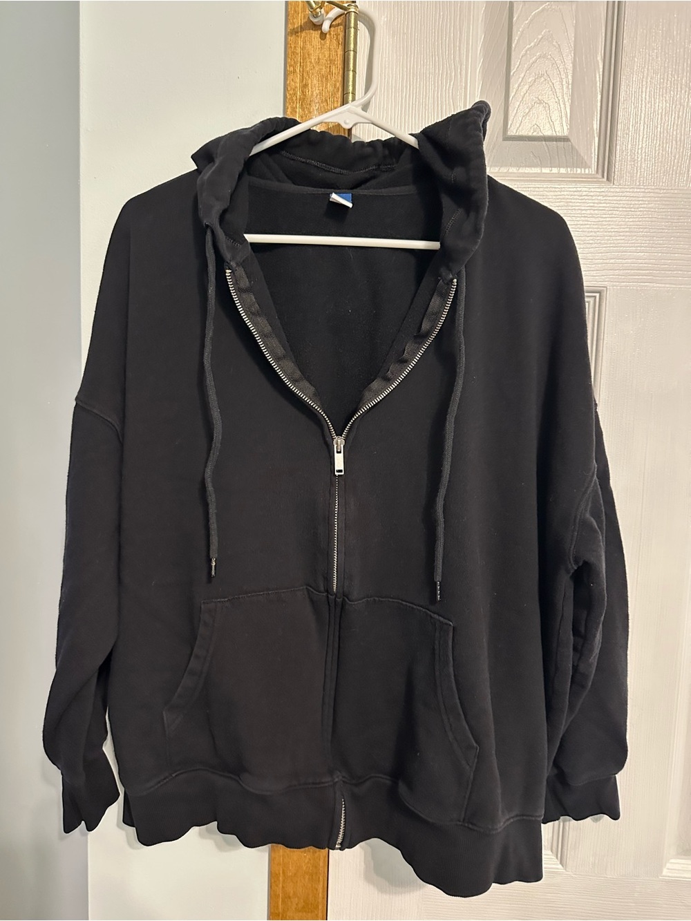 Old Navy Black Zip-Up Hoodie Sweater